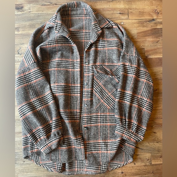 Thick Oversized Brown Flannel - Picture 1 of 4